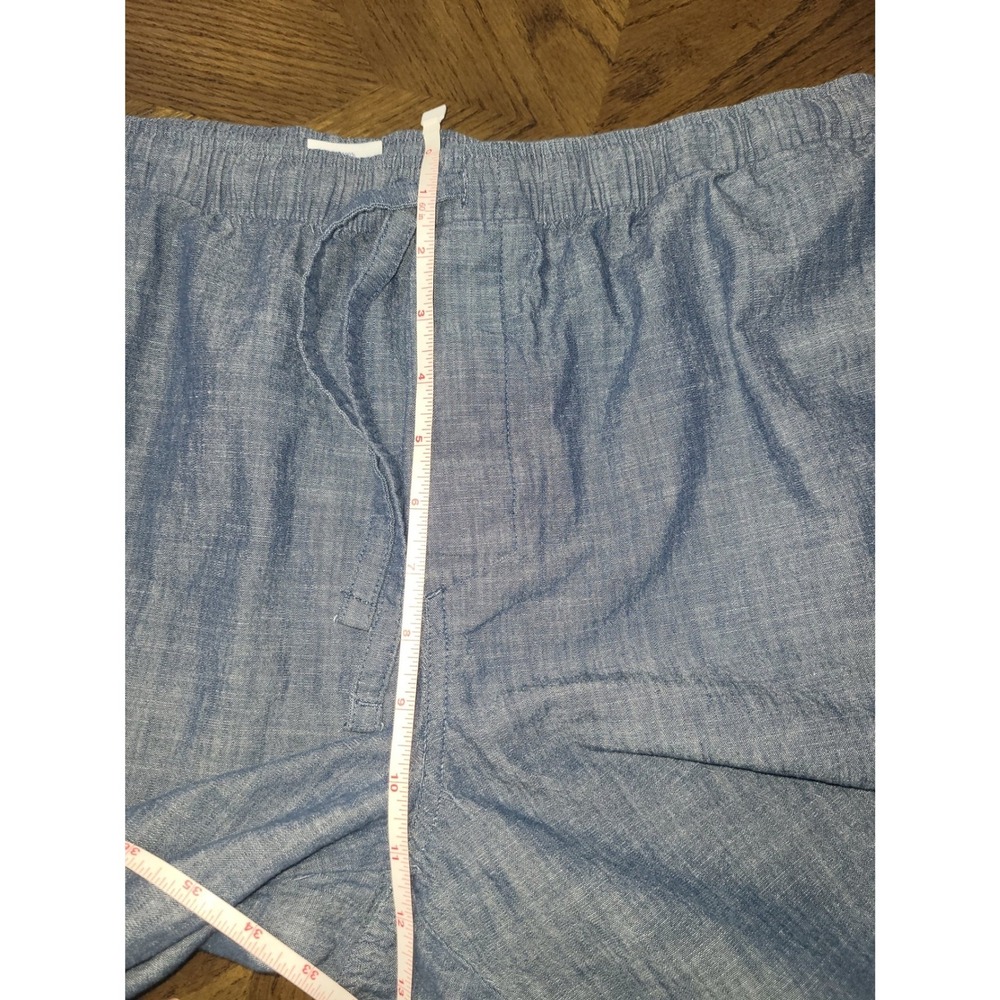 Lands End Mens Blue Cotton Chambray Pajama Pants‎ Lg 36-38 Waist 544152 - Picture 6 of 7